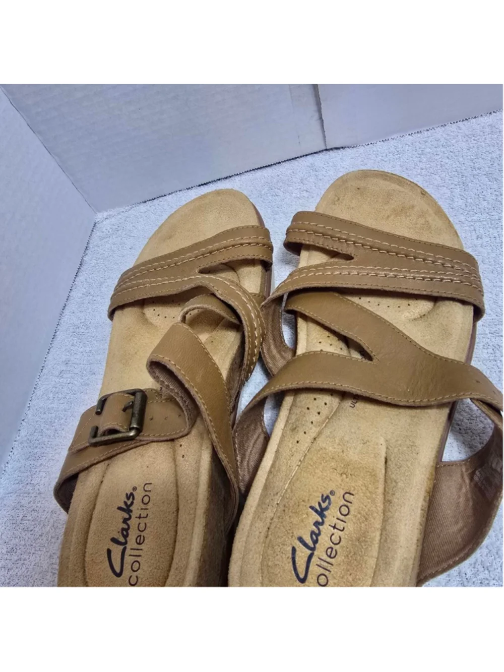 Women's Clarks Collection Brown Sandals Size 9